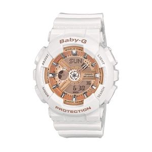 NWT! CASIO White BABY-G Model BA-110-7A1ER